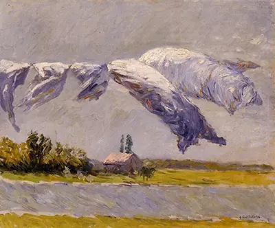 Laundry Drying, Petit Gennevilliers Gustave Caillebotte
